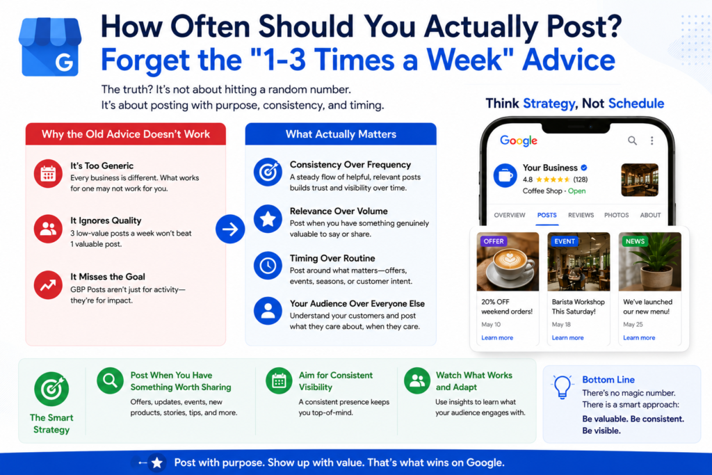 How Often Should You Actually Post? Forget the "1-3 Times a Week" Advice