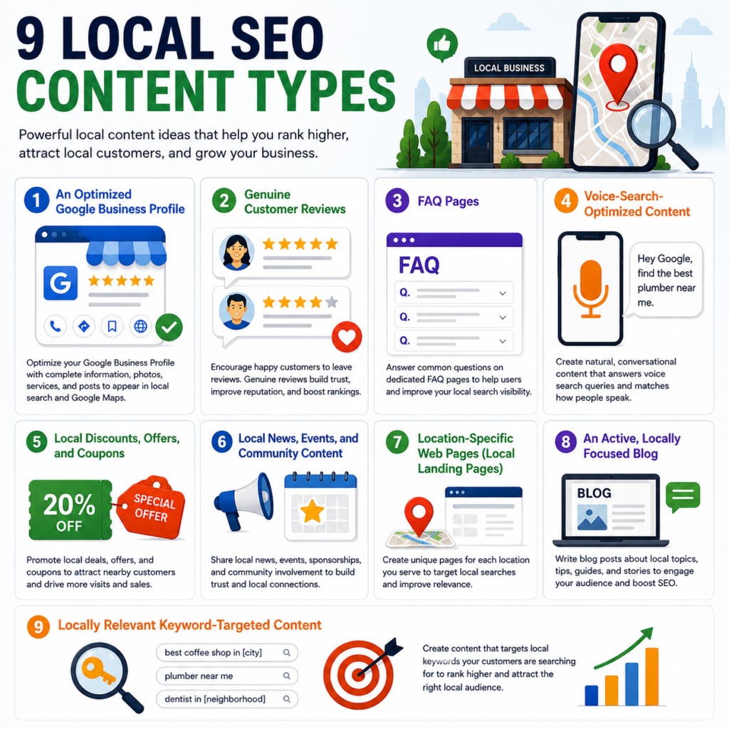 9 Local SEO Content Types