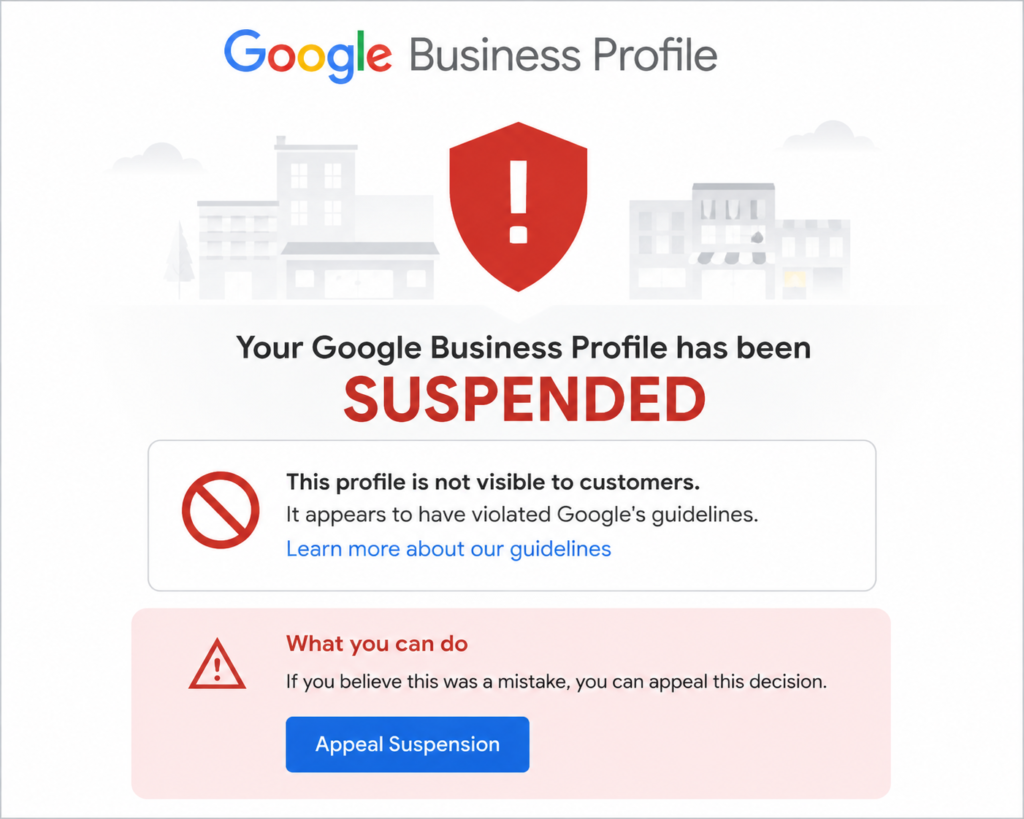Google Business Profile Suspension
